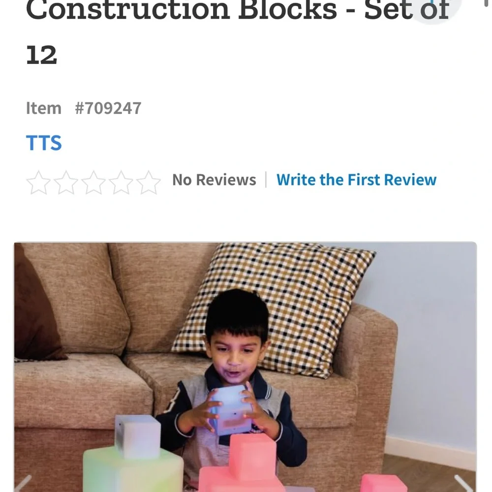 Colorful LED Light-Up Building Blocks for Kids autism sensory TTS - Picture 2 of 2